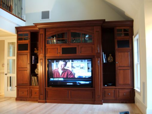 Custom Made Mahogany Entertainment Center