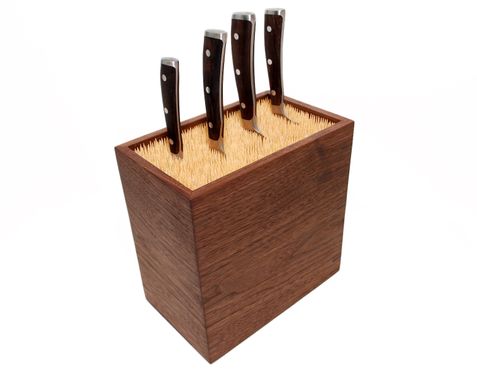 Custom Made Bamboo Skewers Knife Block