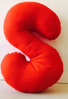 Custom Made 1 Letter-One Color Name Pillow