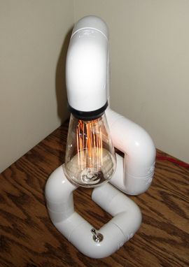 Custom Made Pvc Pipe Desk Lamp