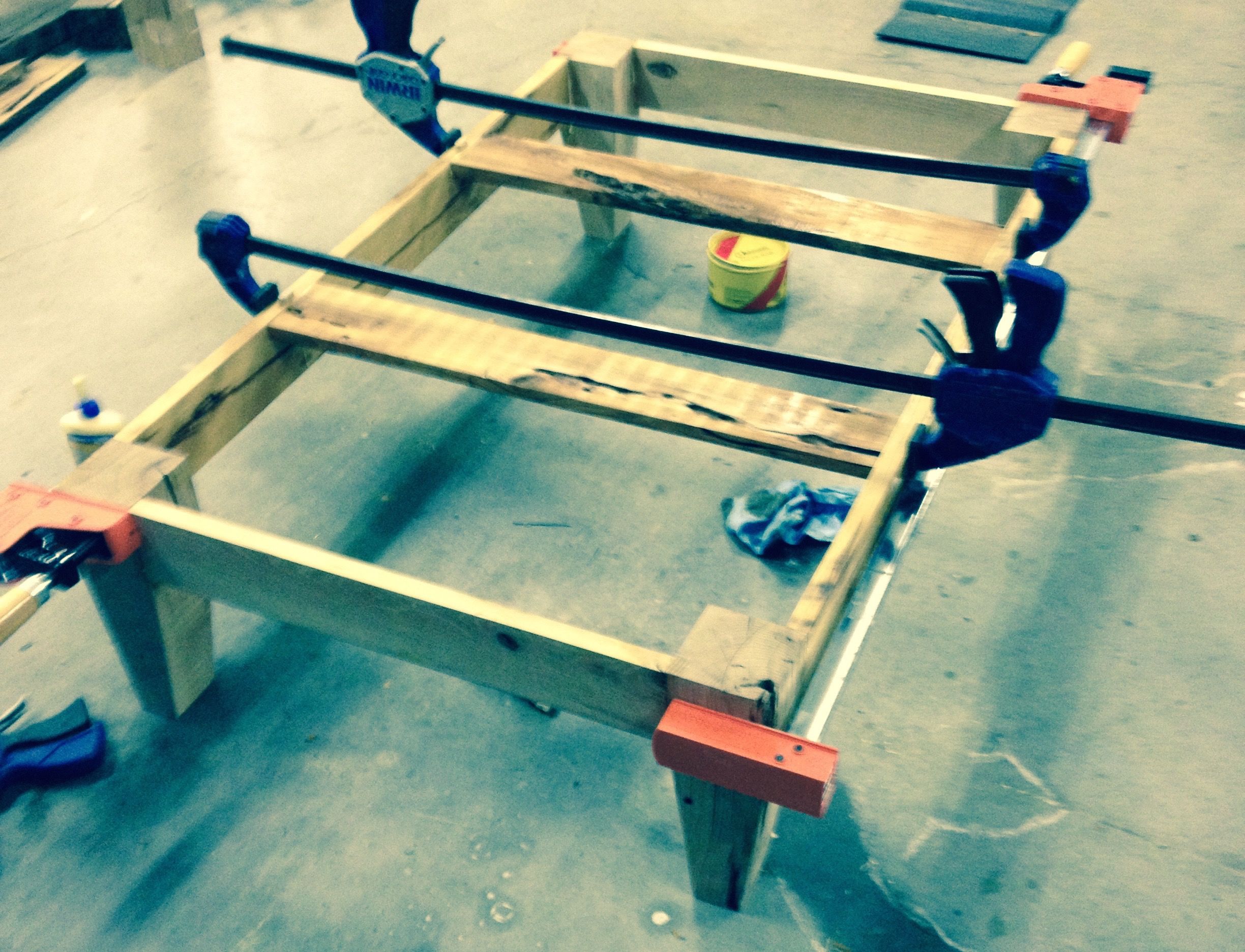 Custom Made Elevated Dog Crate Platform by Appalachian Framery