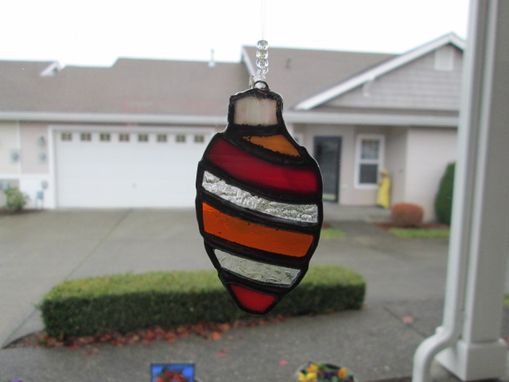 Custom Made Christmas Light Ornaments Set Of 4