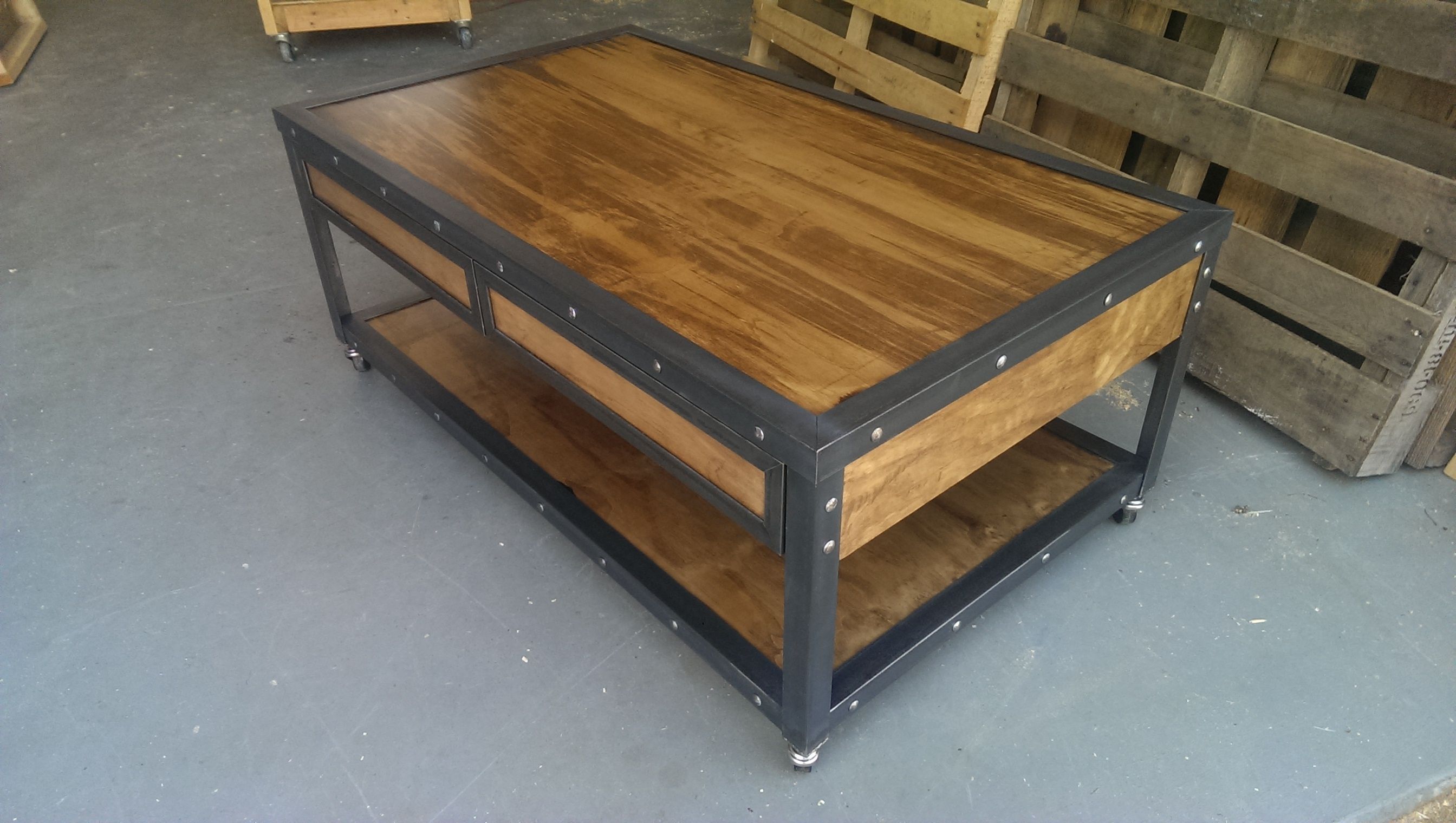Buy Hand Crafted Industrial Coffee Table 019, made to order from