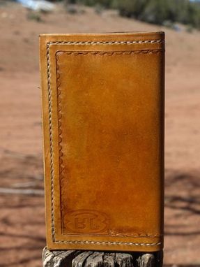 Custom Made Hand Tooled Leather Roper Wallet