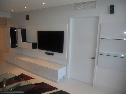 Custom Made Wall Unit Laquered Thermo Foil