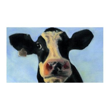 Custom Made Holy Cow Magnet - Funny Cow Face - Cow Art Magnet