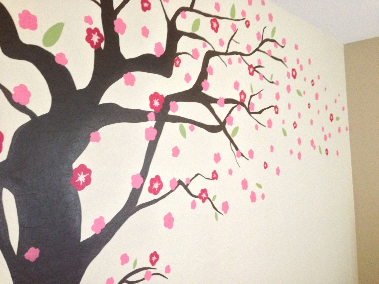 Custom Cherry Blossom Tree Mural by Kid Murals by Dana | CustomMade.com