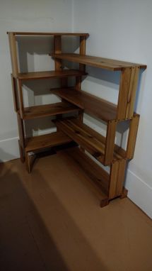 Custom Made Stacking Corner Book Shelf