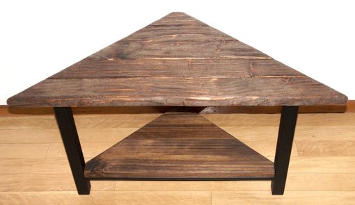 Custom Made Industrial Farmhouse Table; Rustic Bench; Solid Wood And Steel Modern Urban Design