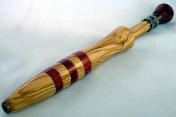 Hand Made Olivewood And Bloodwood Fly Rod Handle by Spaeny Wood Studio
