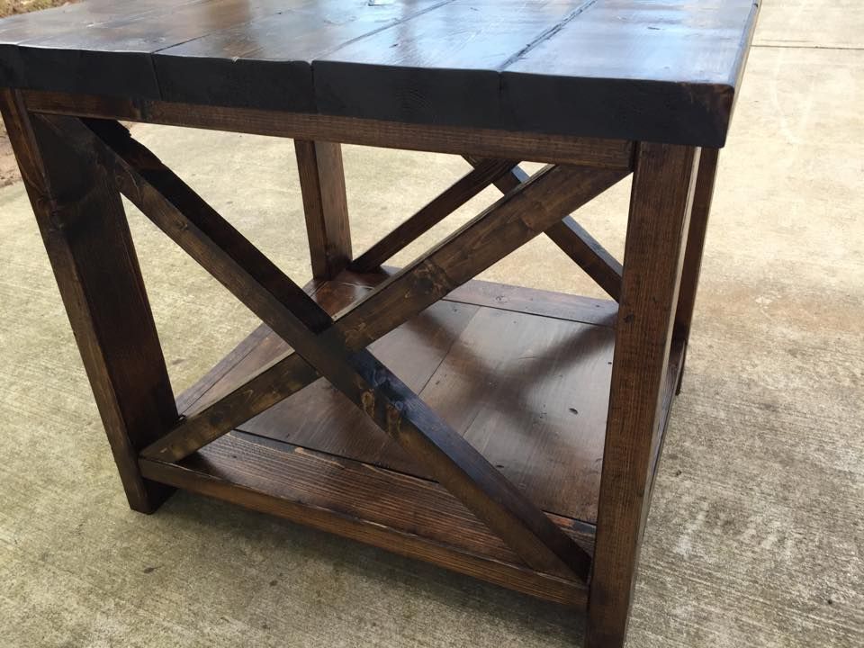 Buy Handmade Rustic End Tables, made to order from D's Wood House