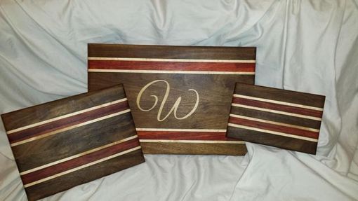 Custom Made Personalized Hardwood Cutting Boards - Monogrammed