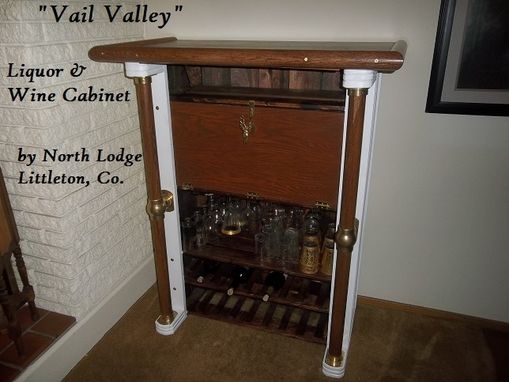 Custom Made "Vail Valley" Model Wine And Liquor Cabinet