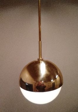 Custom Made "Hemi "  8 Inch Solid Brass Pendant Light
