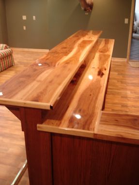 Custom Oak Bar With Hickory Counter Top by Smith ...