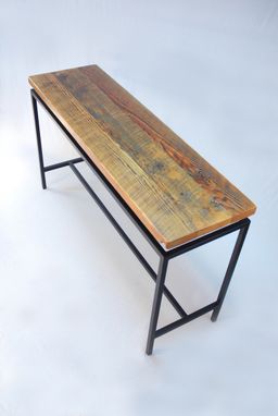 Custom Made Blakeley Floating Top Industrial Console/Hall Table