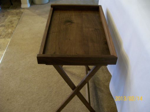 Hand Made Solid Hardwood Tv Tray Tables With A Lip By F T C Solid Hardwood Tv Tray Tables With A Lip