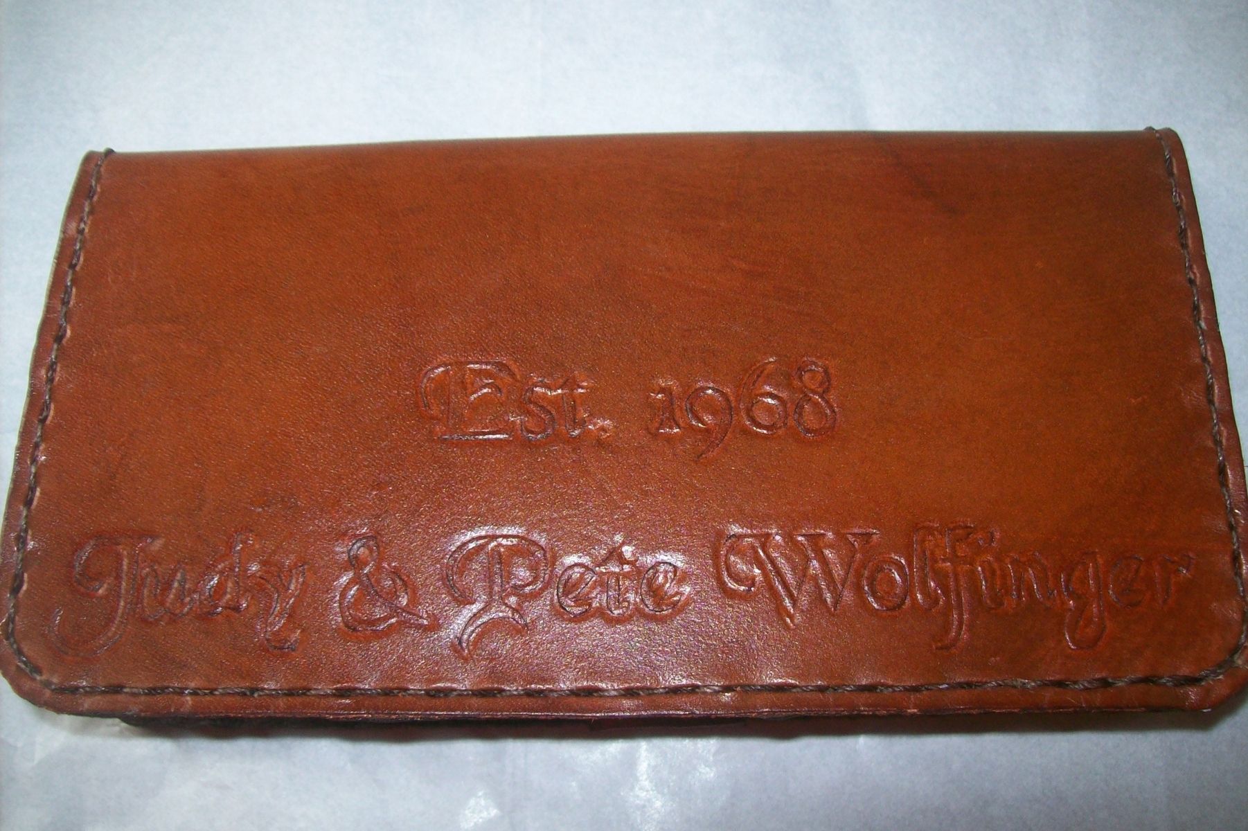 personalized leather checkbook covers