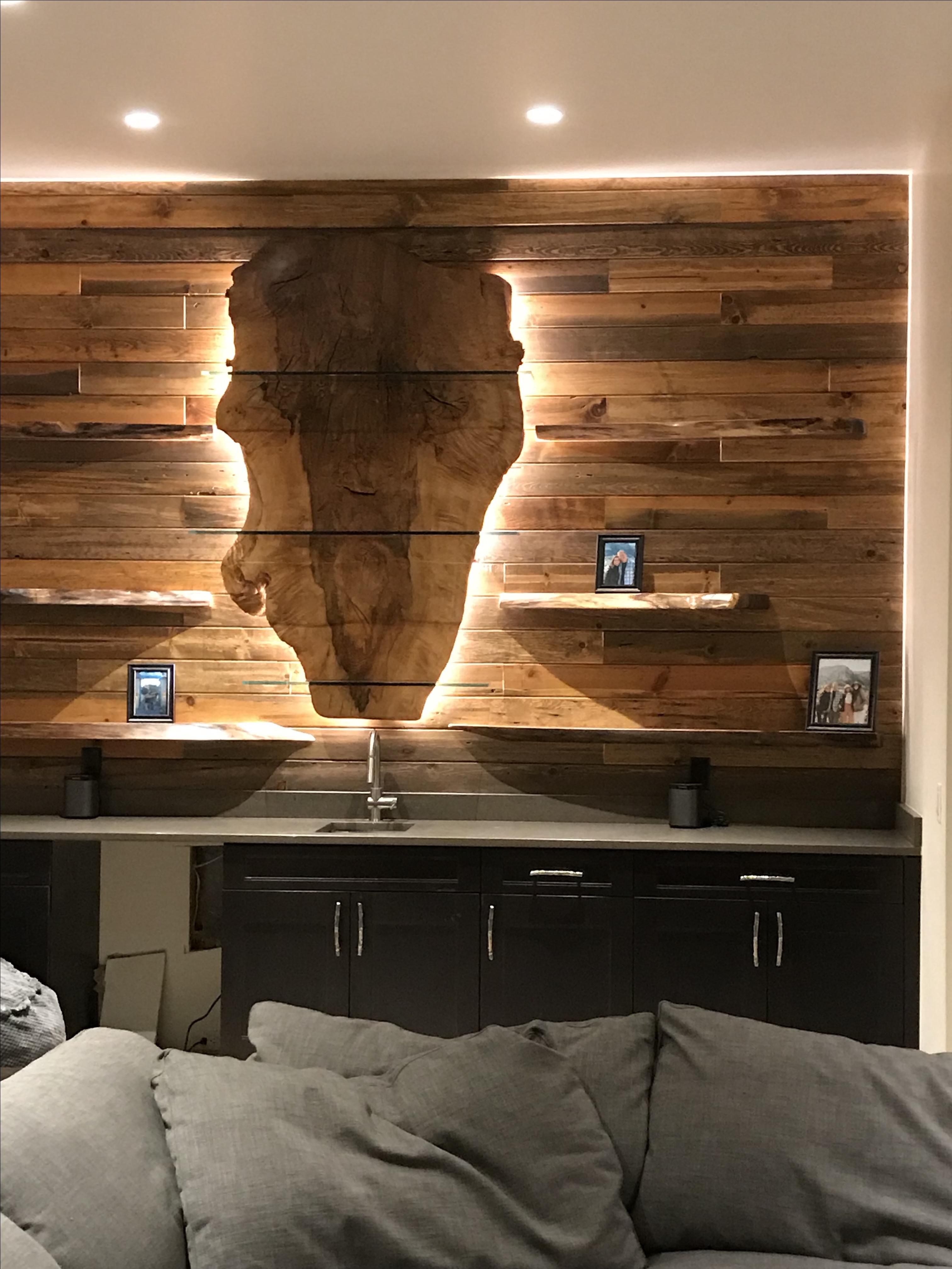  Custom Game Room Wooden Wall Art With LED Lights