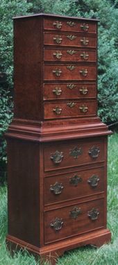 Custom Made Mahogany Chest On Chest