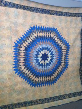 Custom Made King Sized Starburst With Pillow Shams