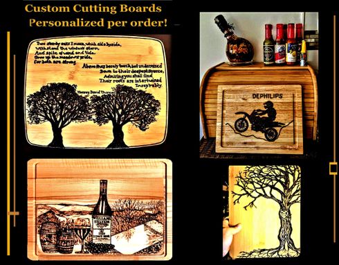 Custom Made Cutting Board, Custom, Charcuterie Board, Hand Created Designs, No Machines Used