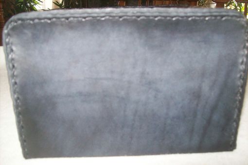 Custom Made Heavy Rigid Black Leather Box