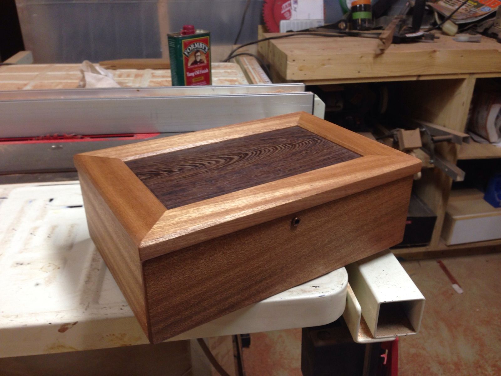 Custom Made Locking Keepsake Box by Cjs Woodworks