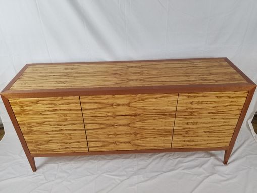 Custom Made Media Cabinet Console Or Buffet In Exotic Woods