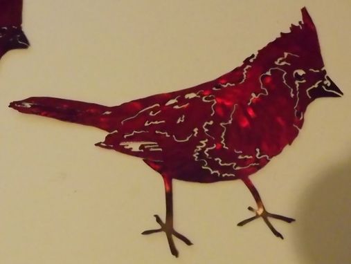 Custom Made Cardinal Metal Wall Art Sculpture