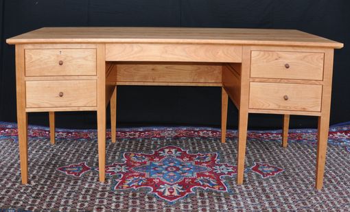 Handmade Shaker Curved Cherry Executive Desk by Paul 