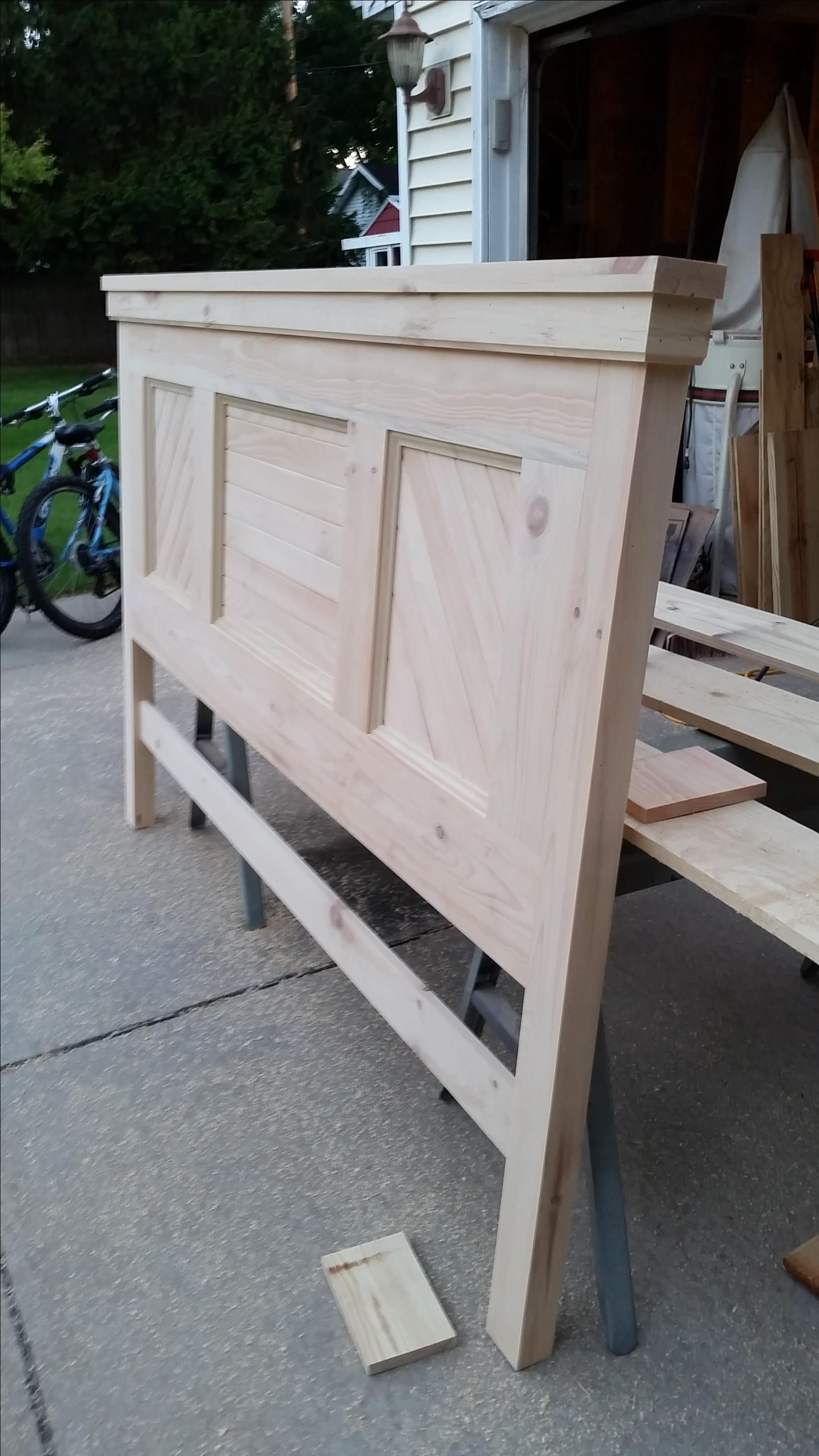 Hand Crafted Custom Wood Headboard by Custom Woodgrains