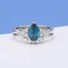 Pear cut alexandrite bridal set