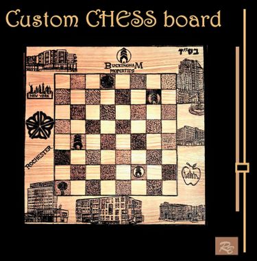 Custom Made Custom Chess Boards, Cincinnati Bengals,2 Ft., , Images , Personalized, Wood Board Games
