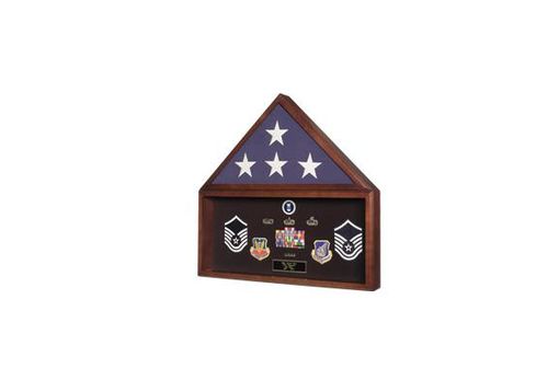 Custom Made Flag And Document Display Case