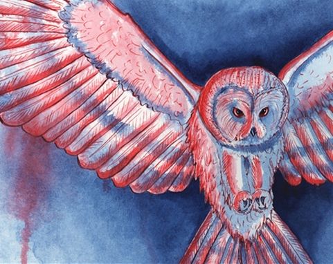 Custom Made Owl Watercolor Original Illustration