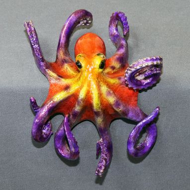 Custom Made Bronze Octopus "Octavio Octopus" Figurine Statue Sculpture Aquatic Limited Edition Signed & Numbered