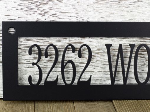 Custom Made Custom Family Name Sign - House Address Sign - Metal Laser Cut Sign - Loon