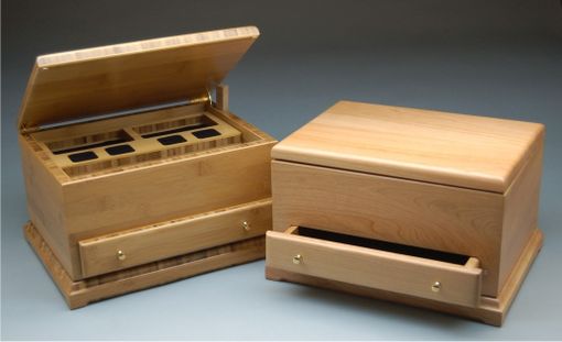 Custom Made Custom Laser Engraved Keepsake Jewelry Boxes
