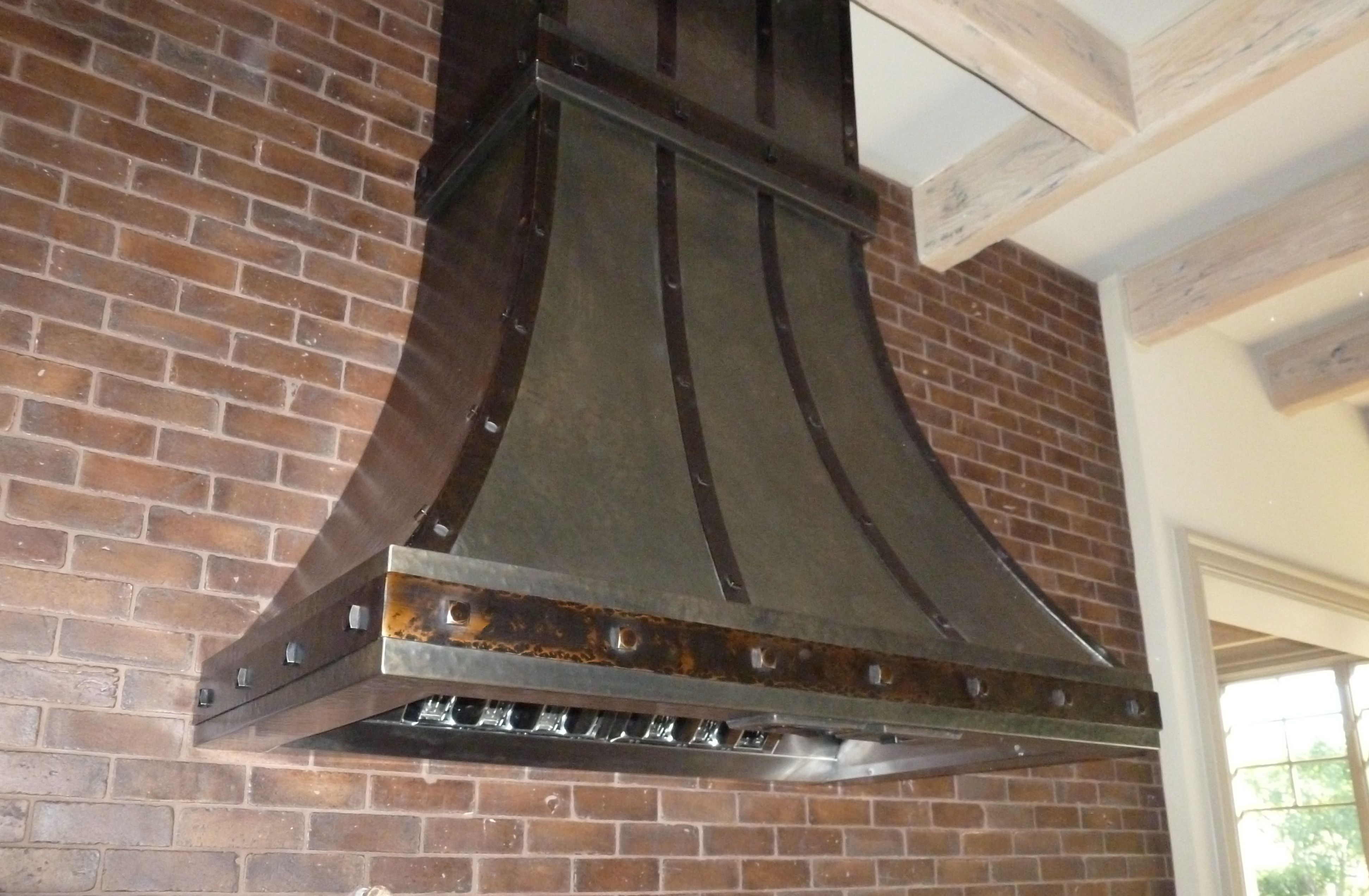 Handmade Custom Wall Mount Kitchen Hood by Dave's Sheet Metal