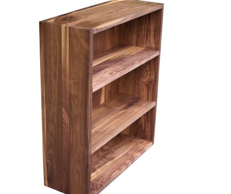 Custom Made Solid Walnut Bookcase With Moveable Shelves