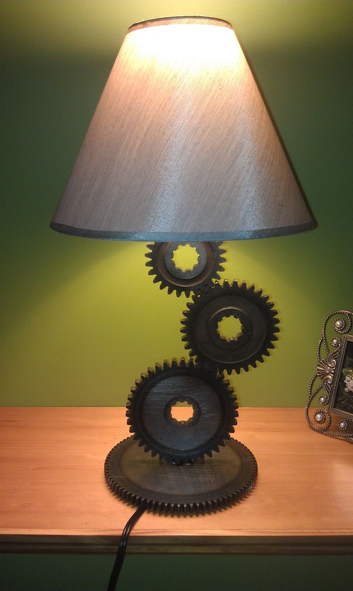 Custom Made Gear Lamp by Moto Metal Fab