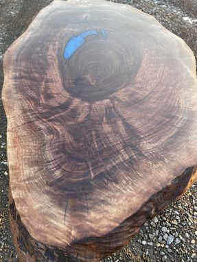 Custom Made Live Edge Walnut Coffee Table