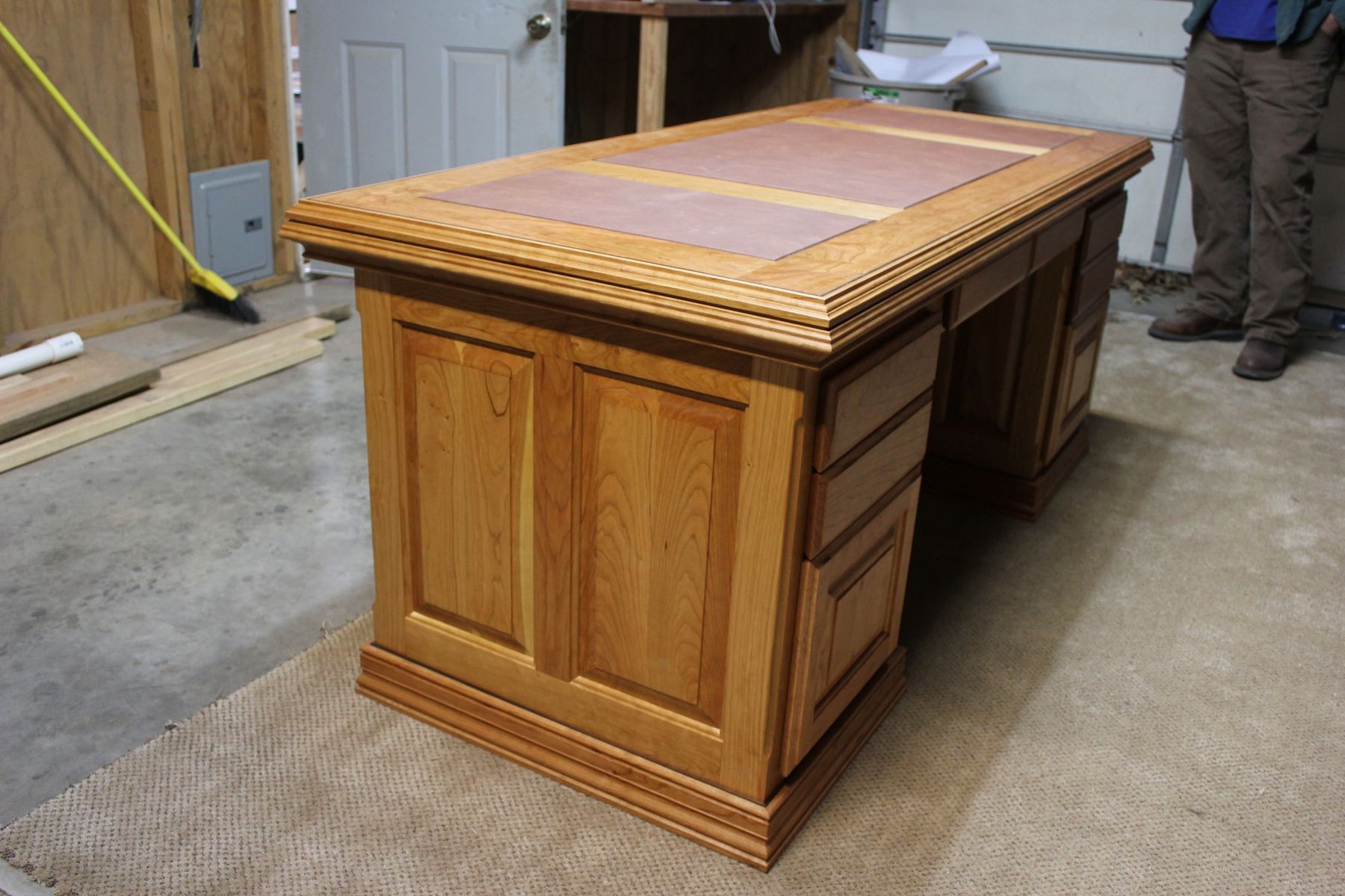 Handmade Executive Desk Cherry by Harmon Heirloom Furniture