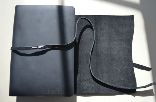 Custom Made Personalized Study Journal Bible Black Leather Kjv, Nlt, Niv (Or Any Version)  (691)