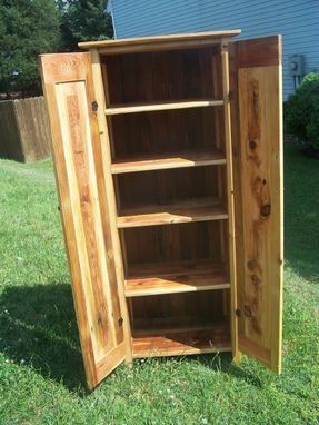 Custom Made 2 Door Jelly Cupboard Made From Reclaimed Antique Barnwood