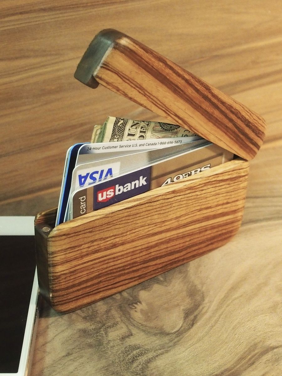 Buy Custom Wood Wallet, made to order from Perfect45Degree