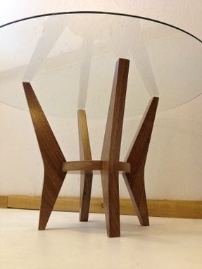 Custom Made Walnut Mid Century Inspired Tables