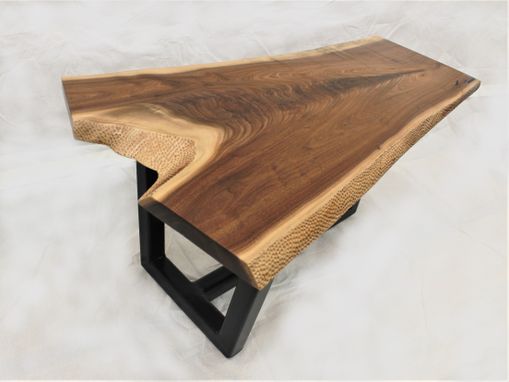 Custom Made Live Edge Black Walnut Coffee Table