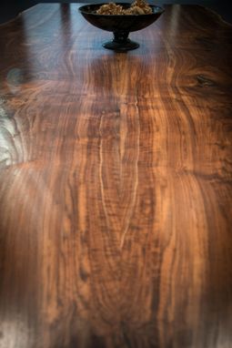 Custom Made Claro Walnut Slab Dining Table